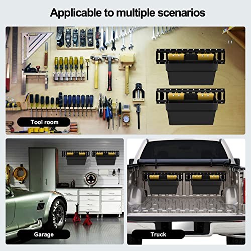 2-Pack E-Track Basket Storage Bin—E-Track Box for Tool Organizer
