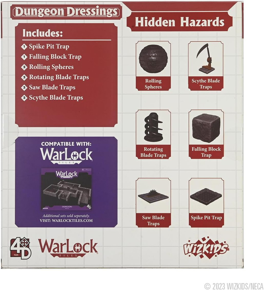Warlock Tiles: Accessory – 4D Settings Hidden Hazards