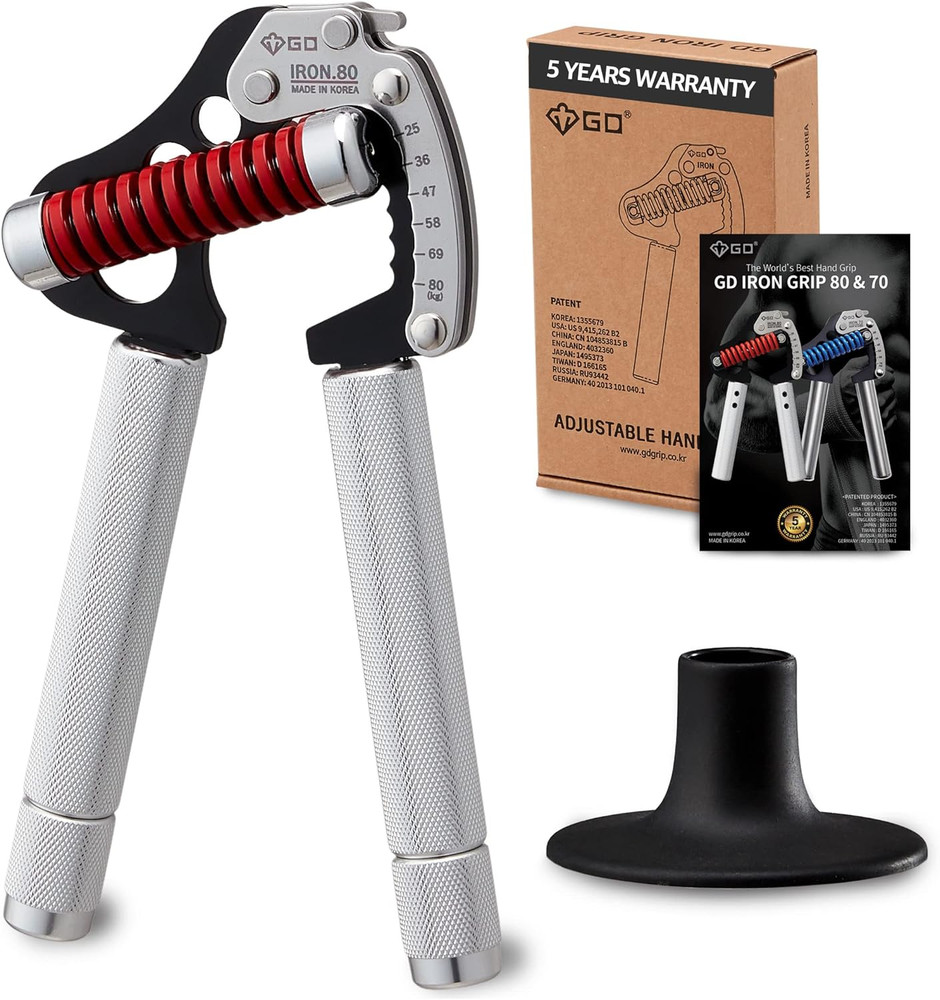 Adjustable IRON GRIP Hand Gripper - Strength Trainer for Athletes & Rehab