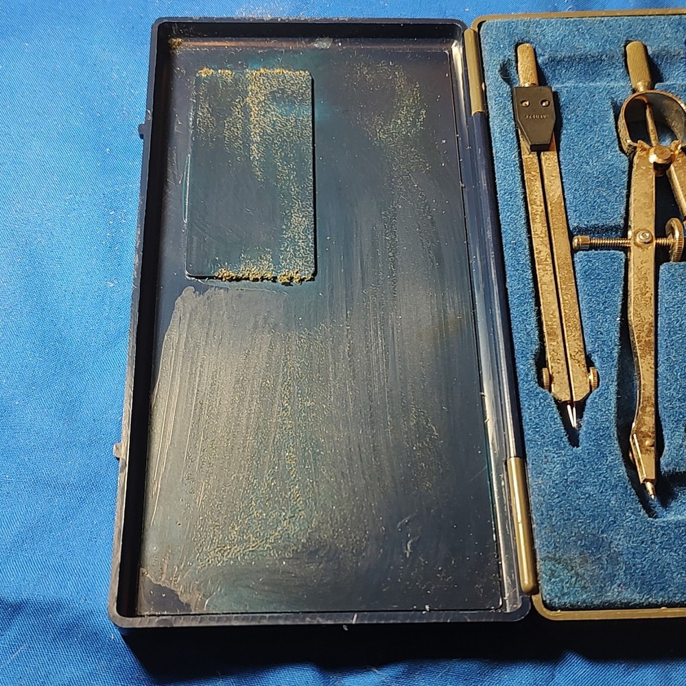 ALVIN 525B Precision Drawing Instruments Set Made in Germany Drafting Compass