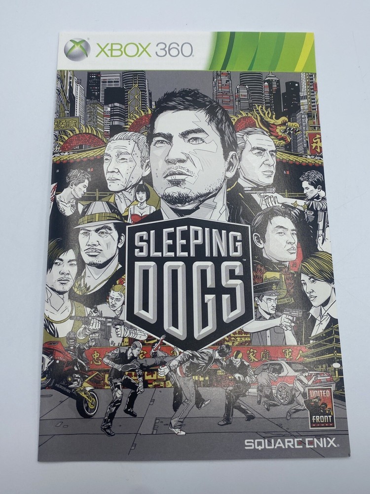 Sleeping Dogs Xbox 360 Original Replacement Manual Only