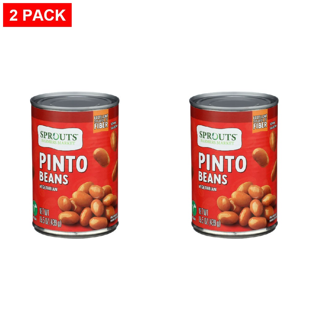 2 Pack - Sprouts Pinto Beans 15.5 oz