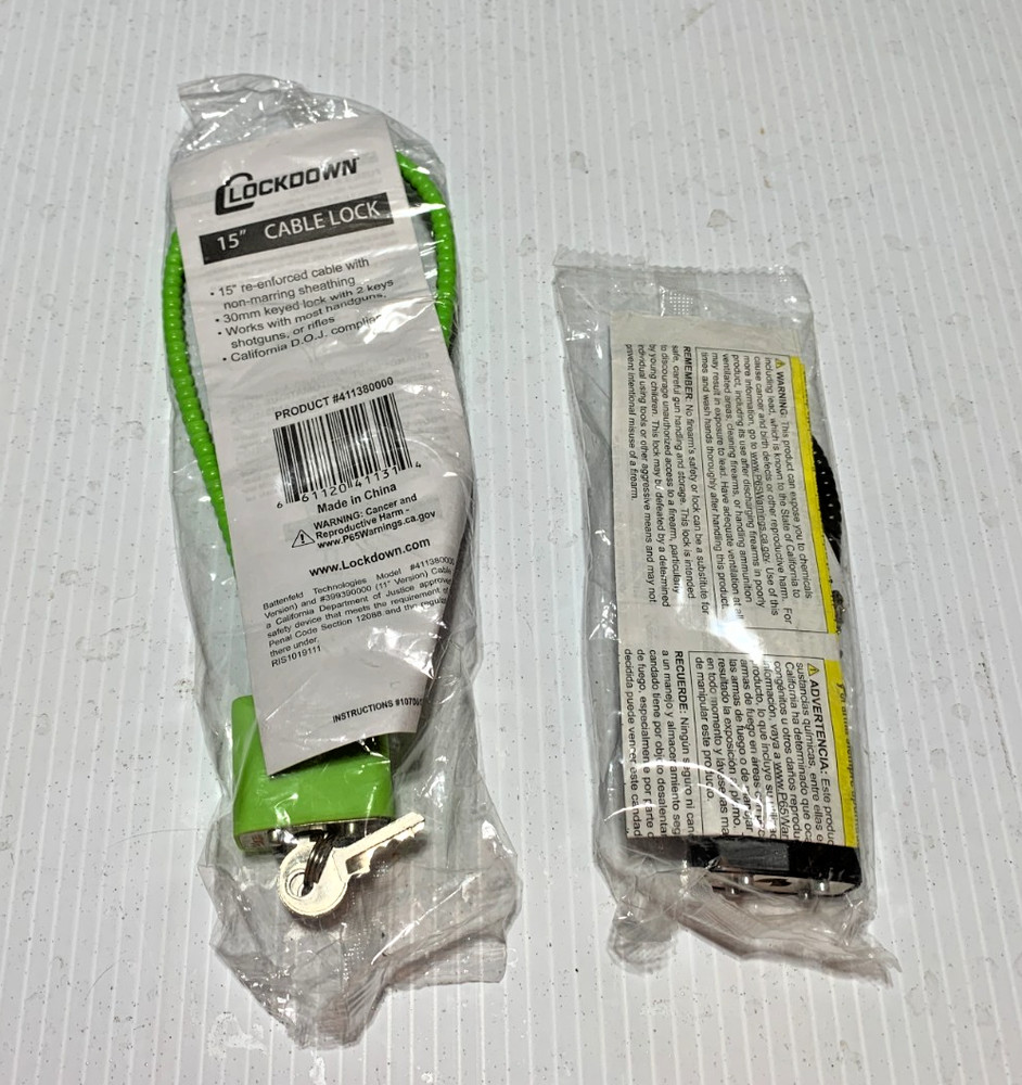 Set of gun cable locks