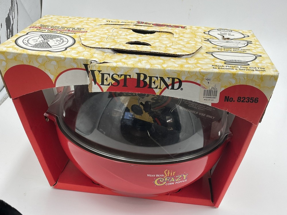 West Bend Stir Crazy centric Popcorn Maker Corn Popper