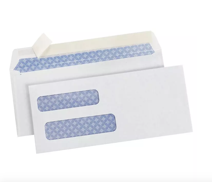 Member's Mark Security Envelope #9 Peel & Seal Double Window 500 ct *FREE SHIP*