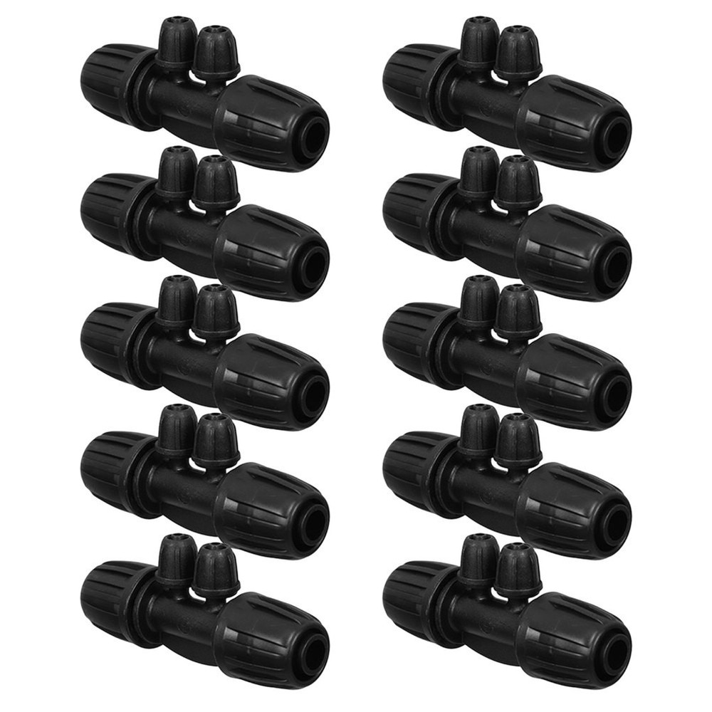 10 Pcs Drip Irrigation Barbed Connectors Coupling Coupler Fitting