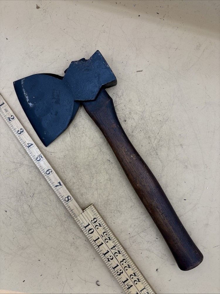 Vintage Hatchet Axe Wood Handle 4 1/2” Blade