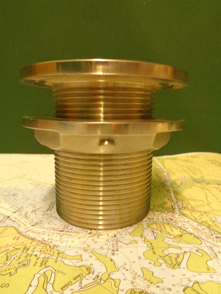 Stainless Steel Thru Hull Connection with 2 3/4" Pipe Fitting