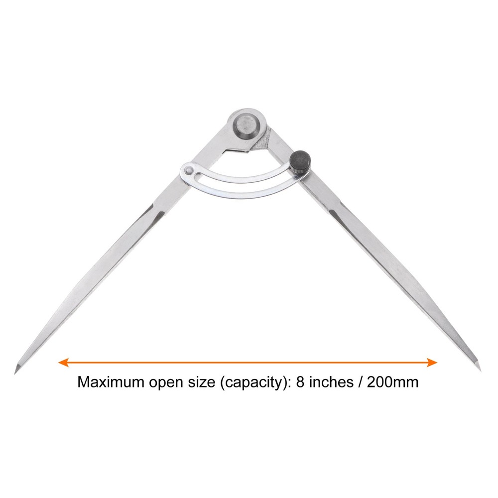 Wing Divider Compass 8 Inch 200mm Adjustable Woodworking Compass