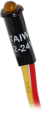 Blue Sea LED Indicator Light Amber - 12/24 Volt DC
