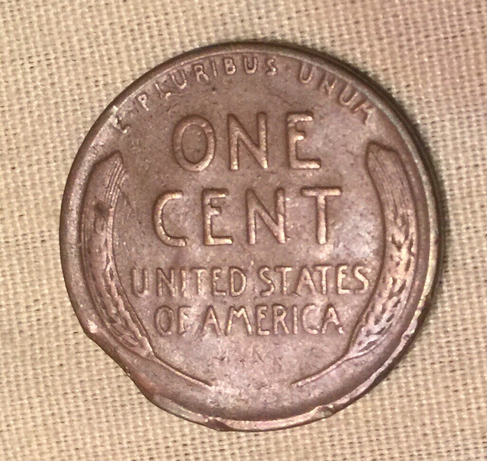 1941 Lincoln Wheat Cent Clipped