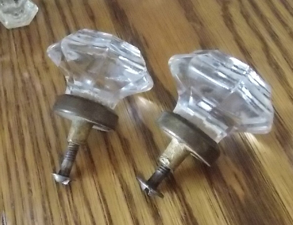 Pair of Decorative Glass Drawer Pulls