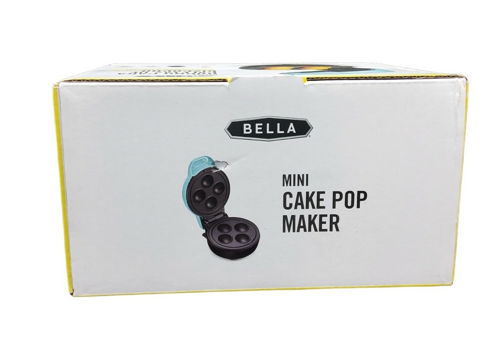 Bella Mini Cake Pop Maker Blue Nonstick Cooking Compact Easy Store 350 Watts