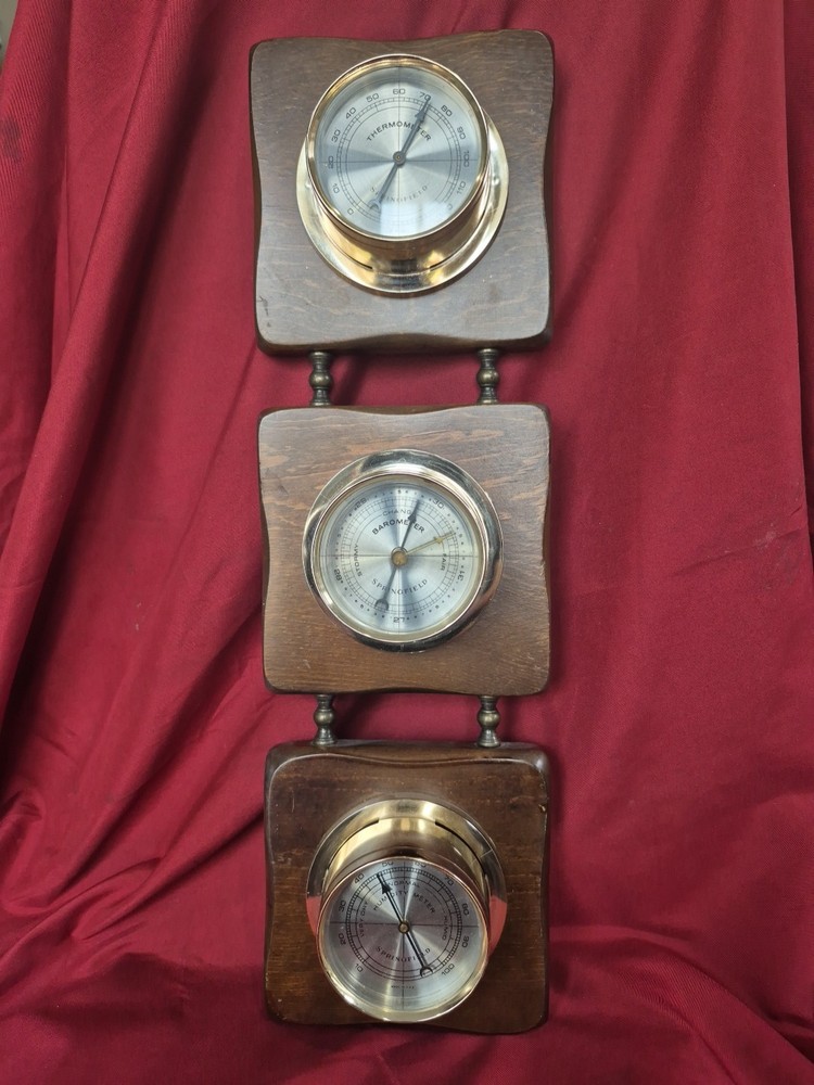 Springfield Weather Station  Thermometer Barometer Hygrometer