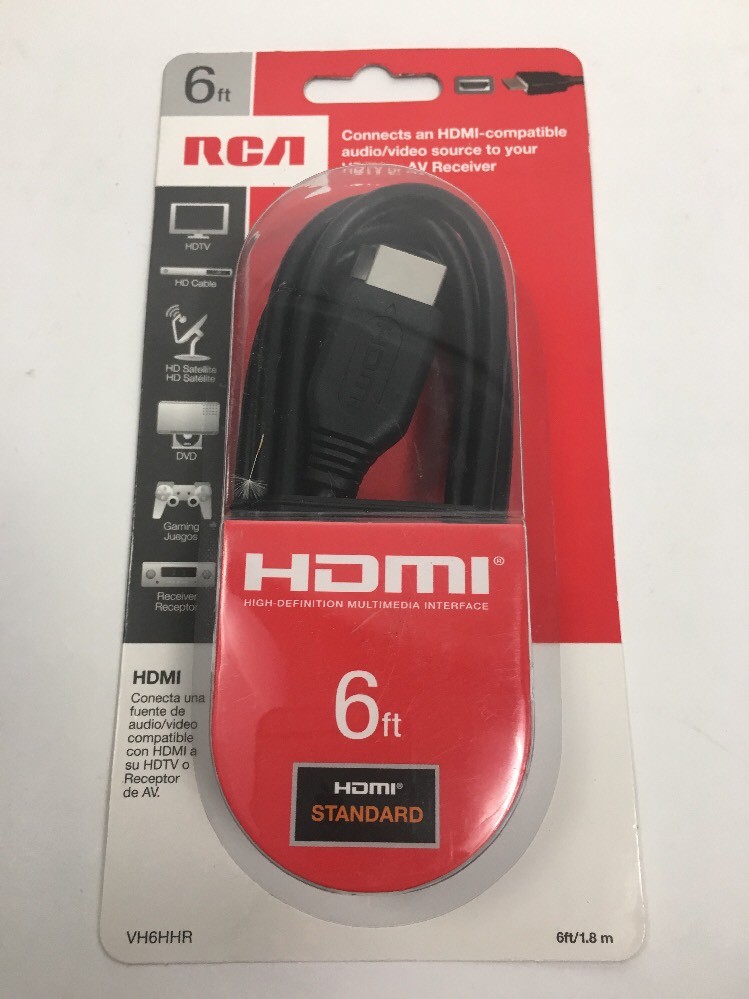RCA VH6HHR HDMI Cable 6ft
