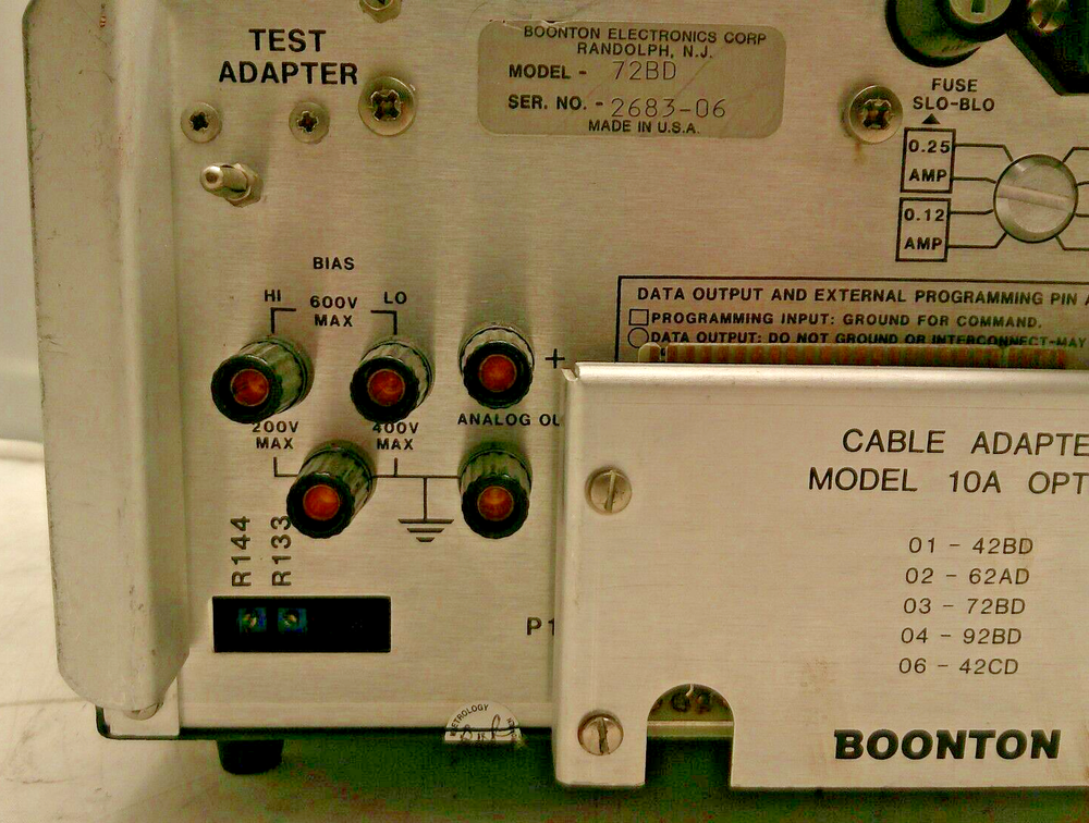 Boonton Electronics Capacitance Meter Model 72BD **Power On/UNTESTED**