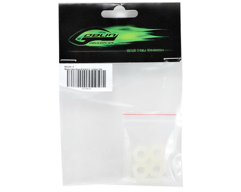 SAB Goblin 8mm Nylon Hex Nut (4) [SABHC224-S]