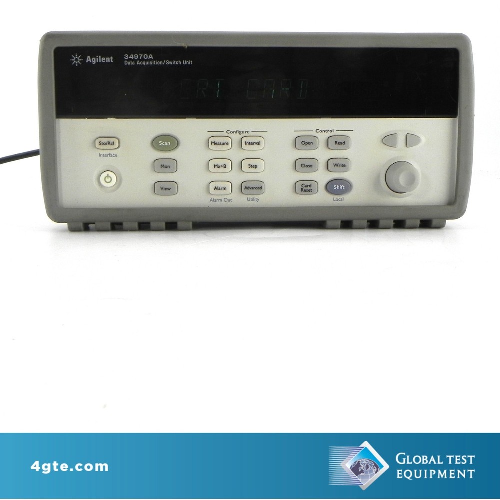 Keysight 34970A-001 Data Acquisition Control Mainframe. No DMM Installed.