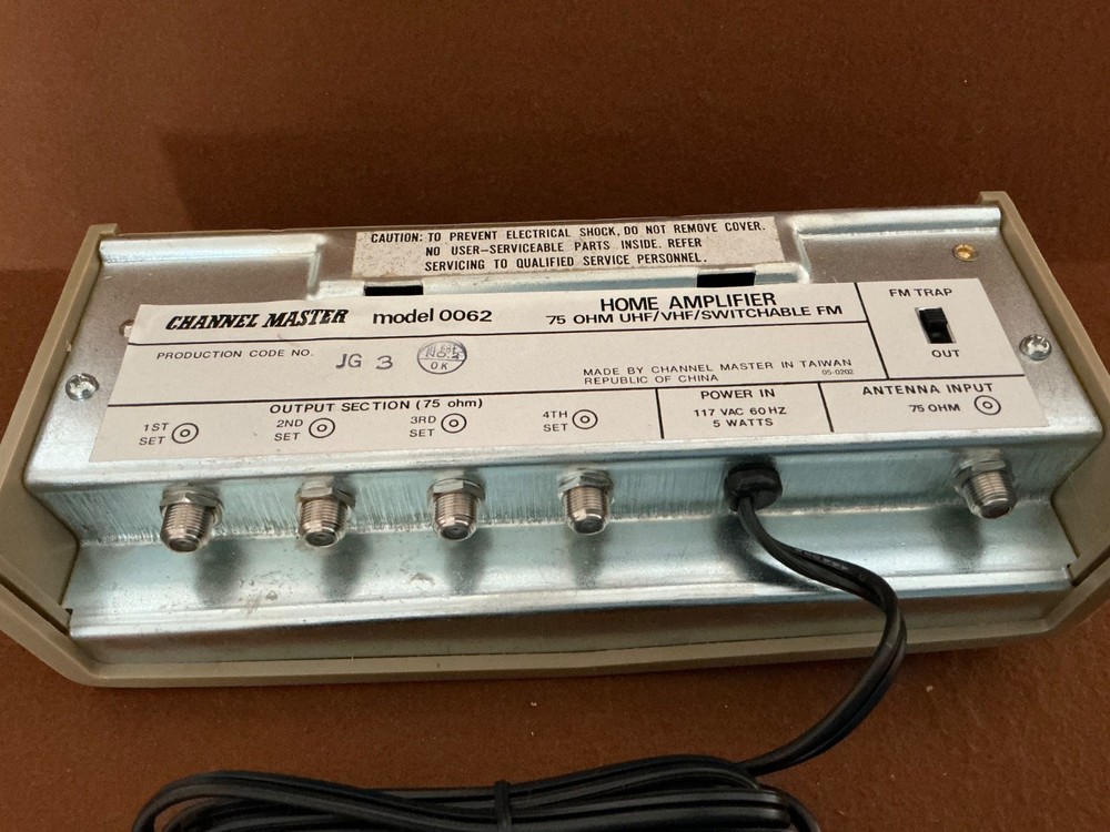 Vintage Channel Master Home Amplifier Model 0062