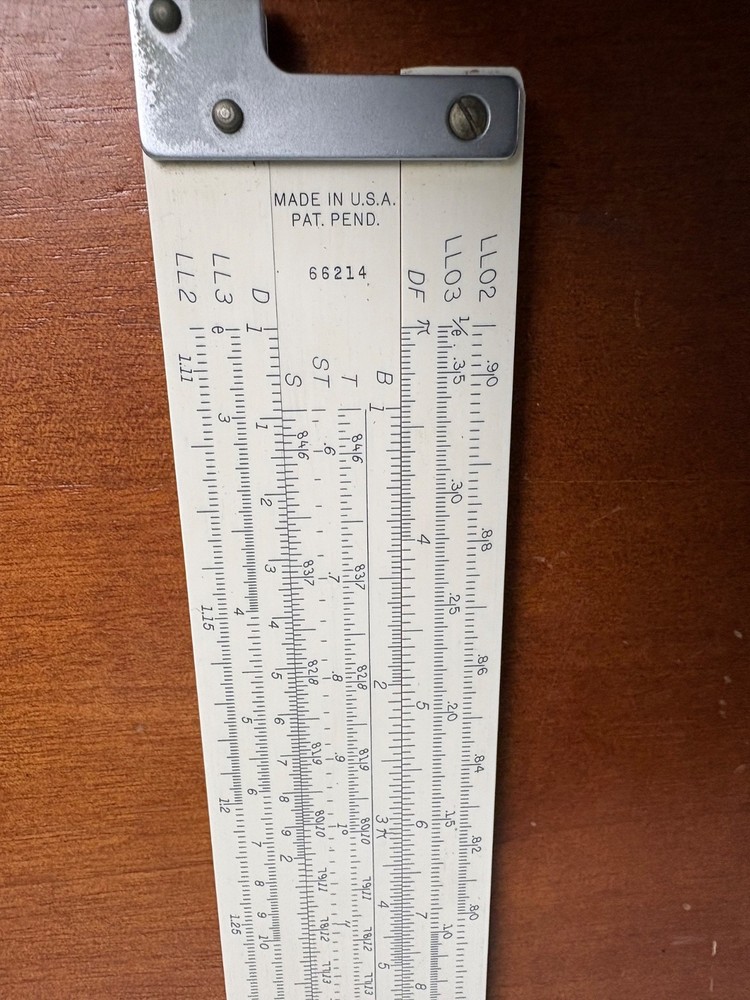 Keuffel & Esser K&E 4081-3 Log Log Duplex Decitrig Slide Rule w/ Case