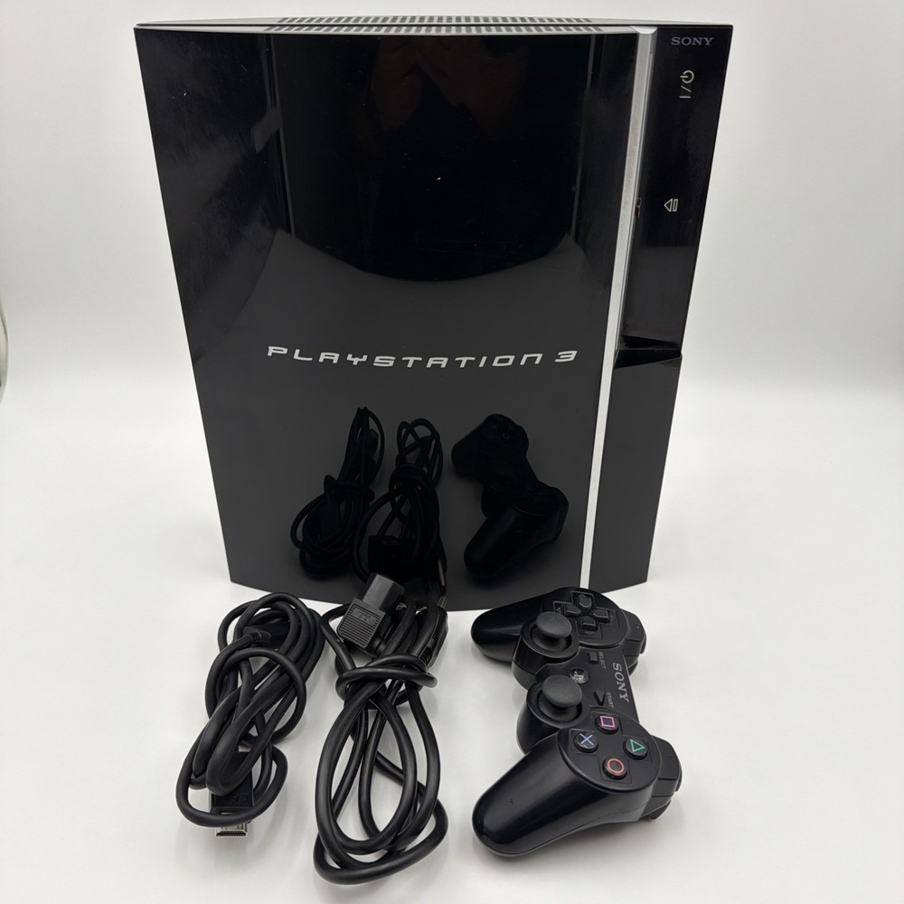 Sony Fat Playstation 3 PS3 CECHK01 80GB Console W/ Controller - TESTED