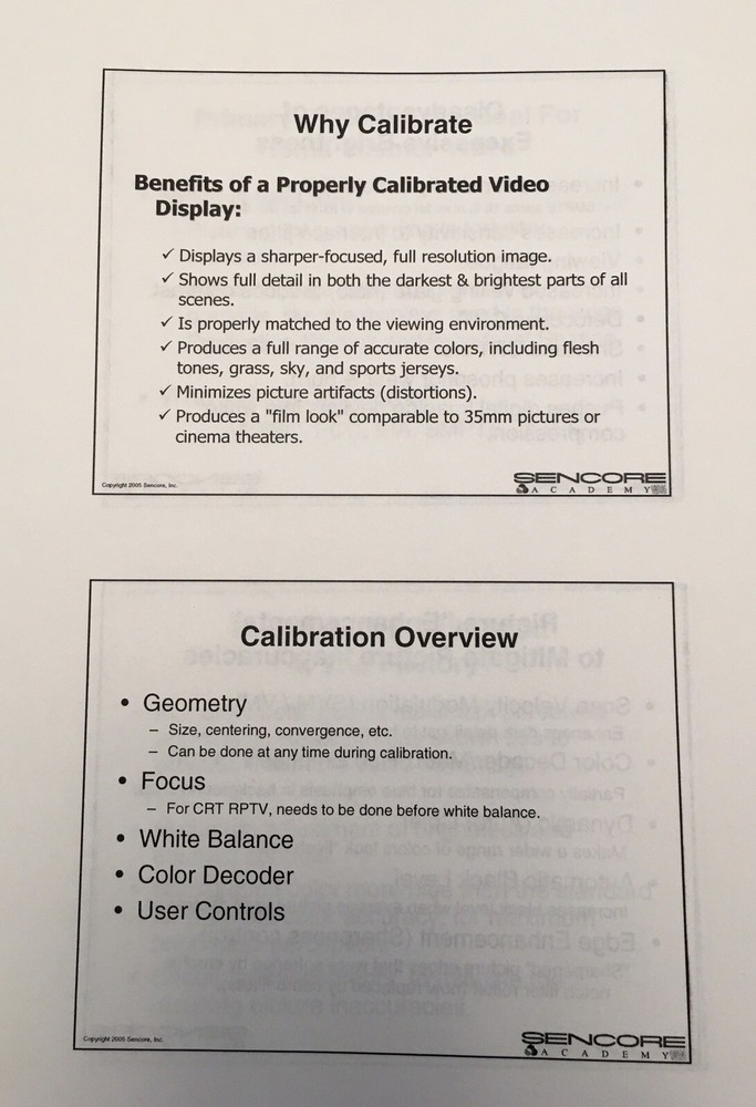 SENCORE Training Academy TS700 Video Audio Satellite RF Complete Training Course
