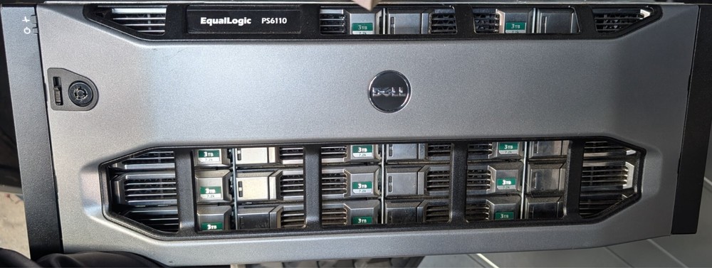 Dell EqualLogic PS6100e Virtualized iSCSI SAN Storage Array 72TB HDD (24x 3TB)