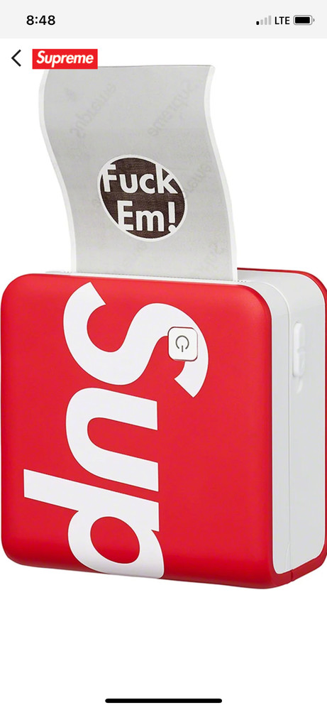 Supreme Phomemo Pocket Printer Red FW21 New & Sealed