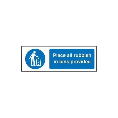 RT06101 Garbage Place Sign IN Plastic Hard Cans 15402G