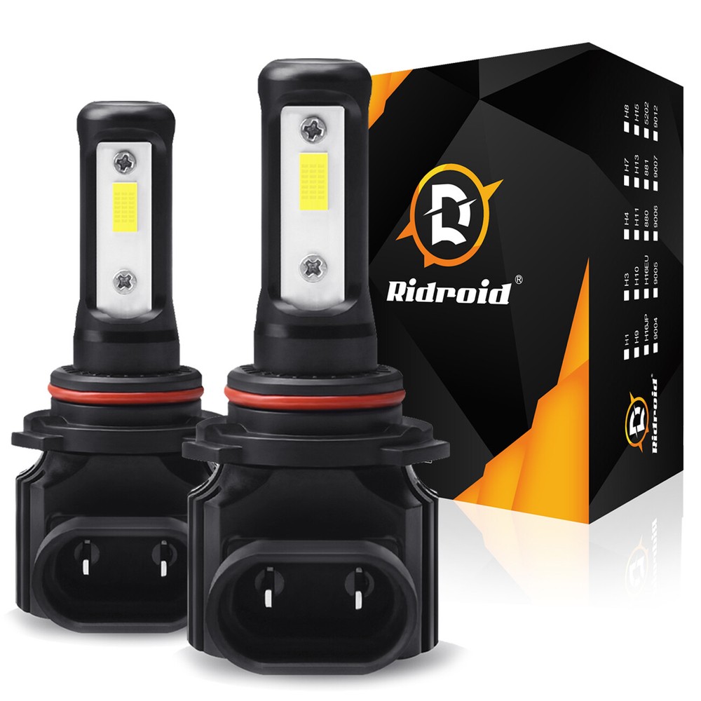 2x 9006 LED Headlight Bulb Conversion Kit Low Beam Cool White Super Bright 6500K