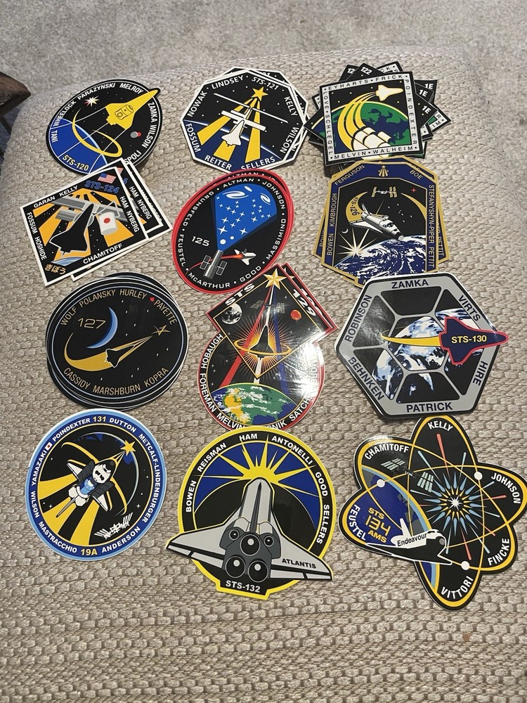 Space Shuttle Patch Decals Selling Individually , See Description To Missions