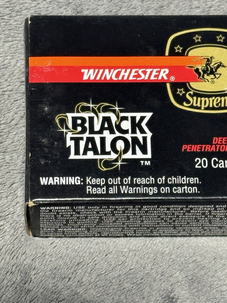 10mm Auto 200 GR SXT Black Talon Box EMPTY!!!
