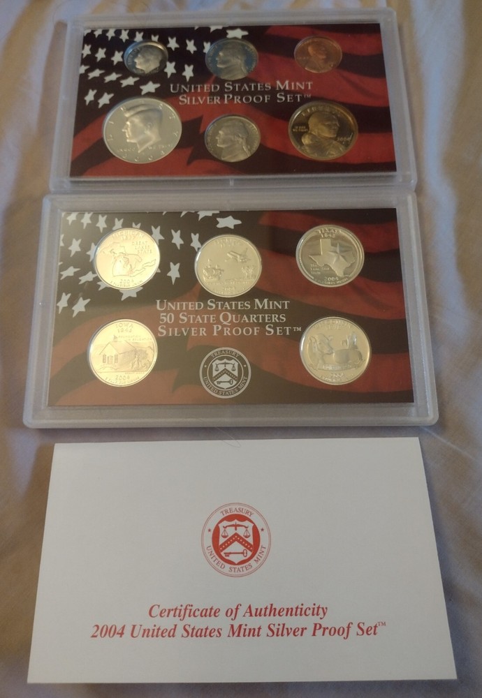 2004 2005 2006 Silver Proof Sets in OGP w/COAs