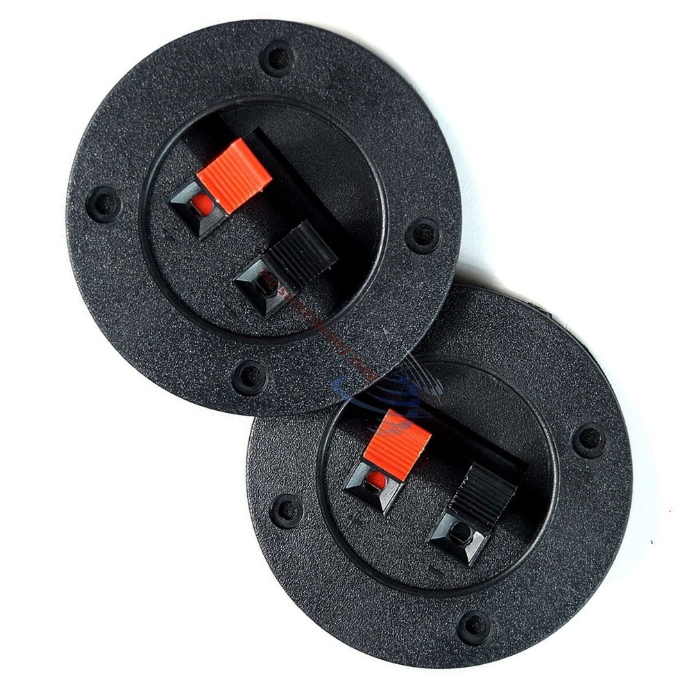 25 Pack SPEAKER BOX ENCLOSURE TERMINAL CUPS W/ SPRING CONNECTORS