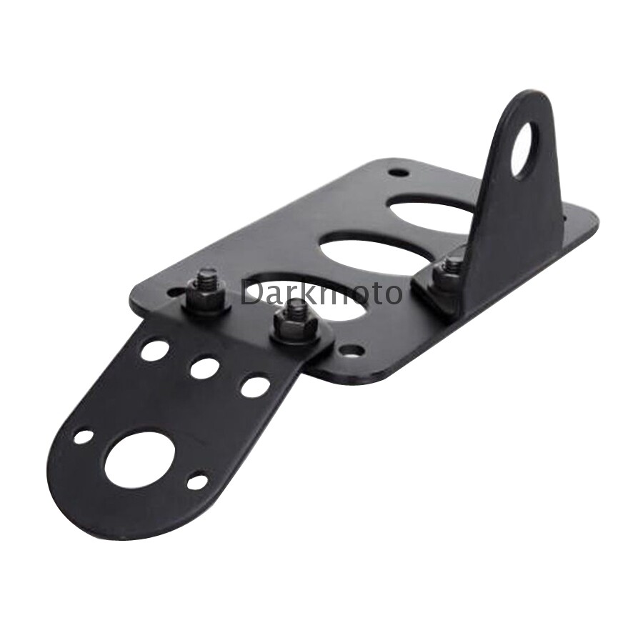Side Mount License Plate Bracket Motorcycle Tail Light Holder For Harley Bobber