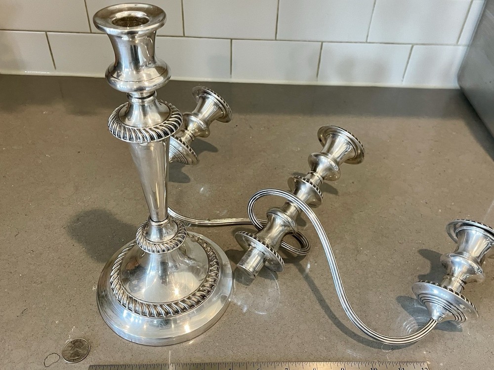 Antique Silver Candelabra