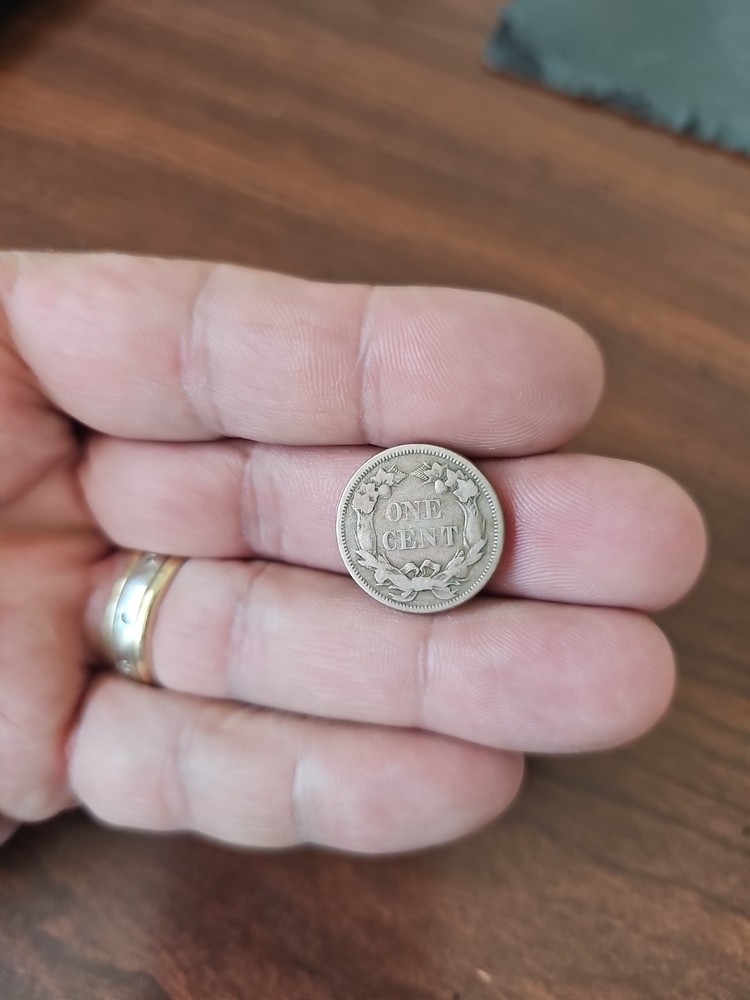 1858 Flying Eagle Cent - Rich Front & Back, VF Details, Small Letters