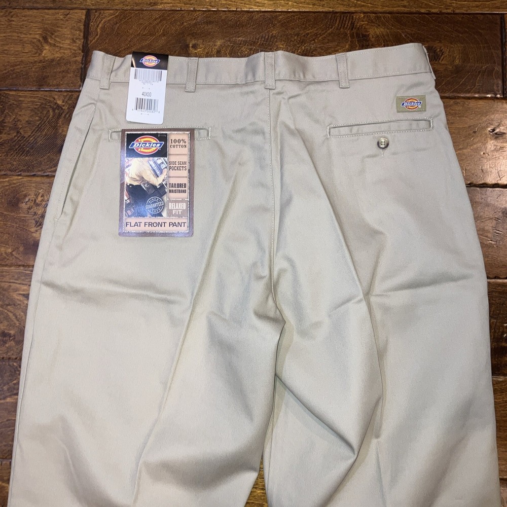 Dickies Flat Front Size Size 40 X 30 Tan Uniform/Work Pants ￼