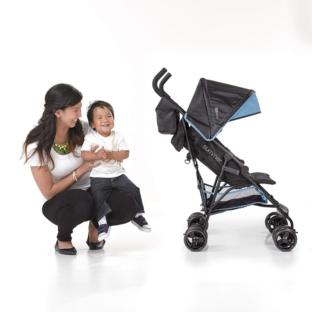 Folding Convenience Stroller Lightweight Infant Stroller Multi-Position Recline
