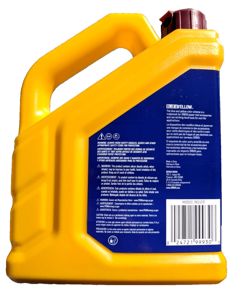 3 PK Irwin Tools Irwin Strait-line 4935522 Permanent Staining Marking Chalk 2LBS