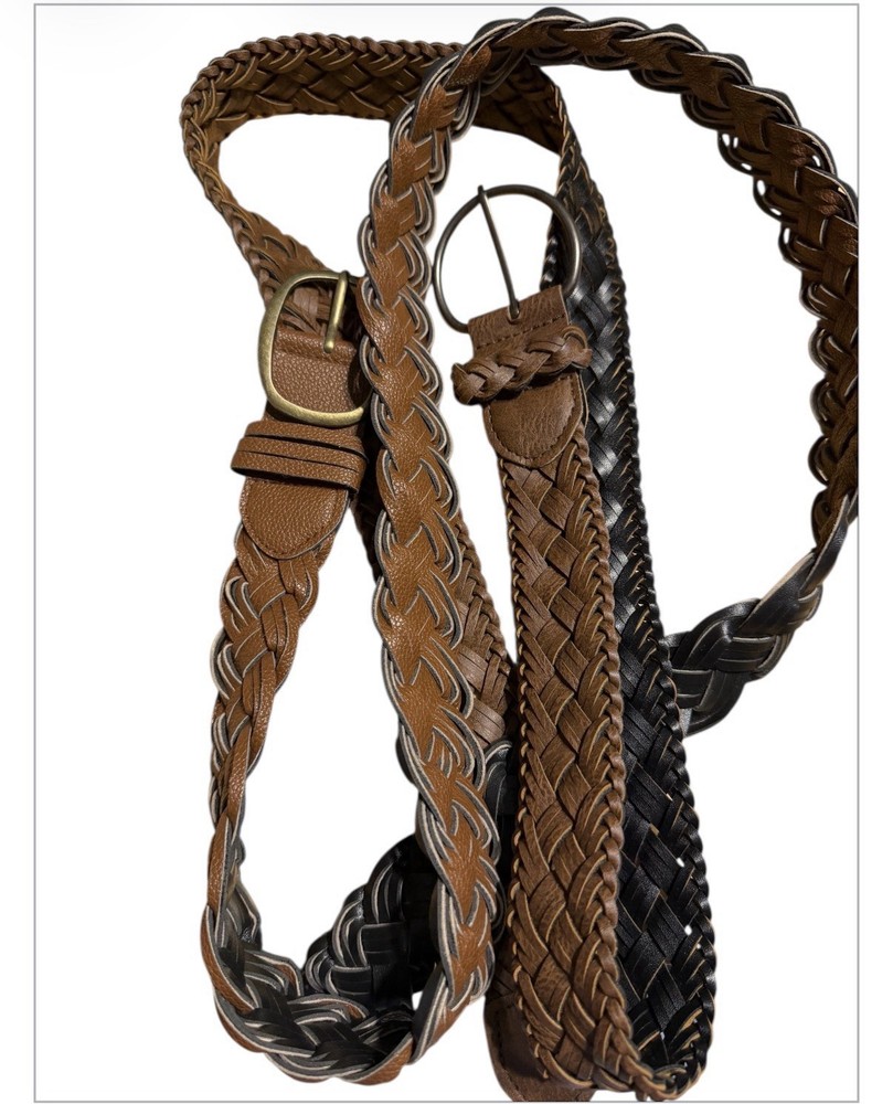 braided belt Set.  two Are Included. size 14