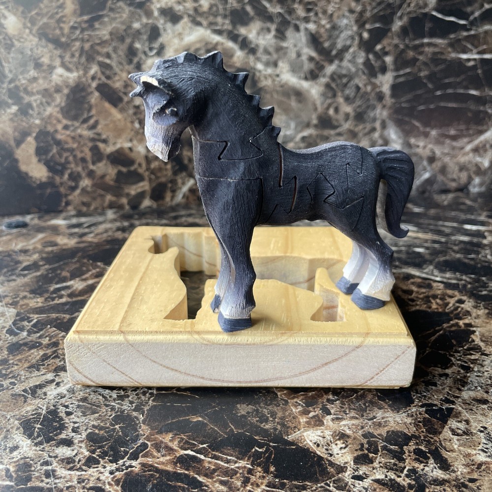 Horse Wooden Goat Playing