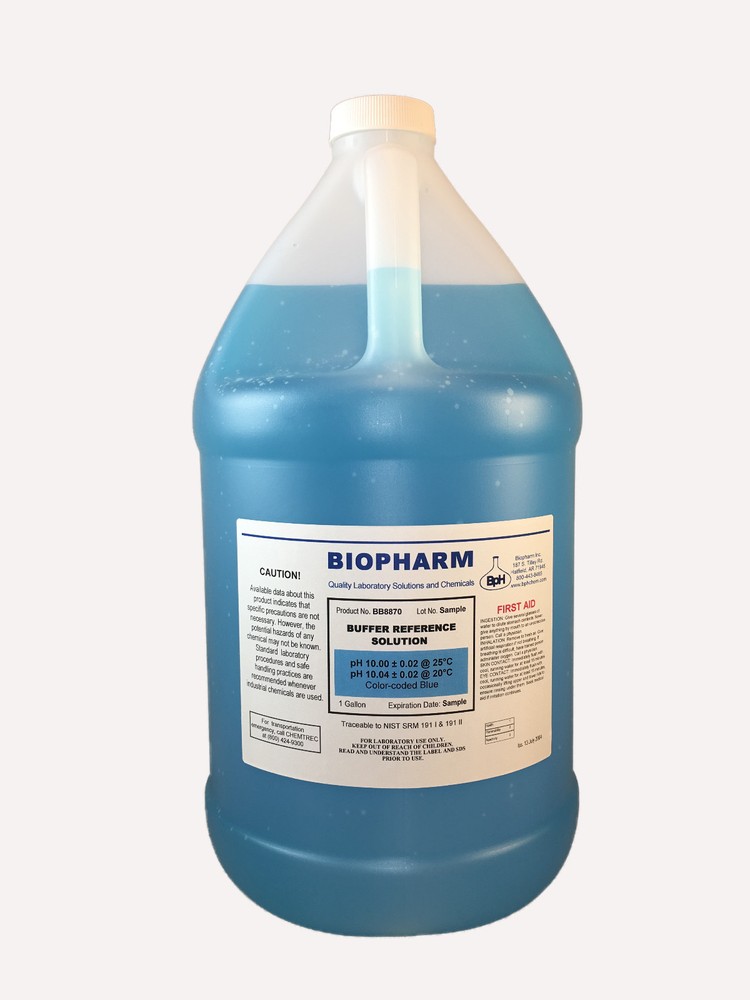 Biopharm pH Calibration Solution 1 Gallon pH 10 Buffer NIST Traceable