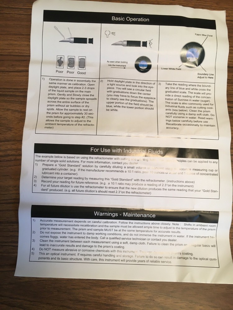 RH Series Refractometers Industrial Grade