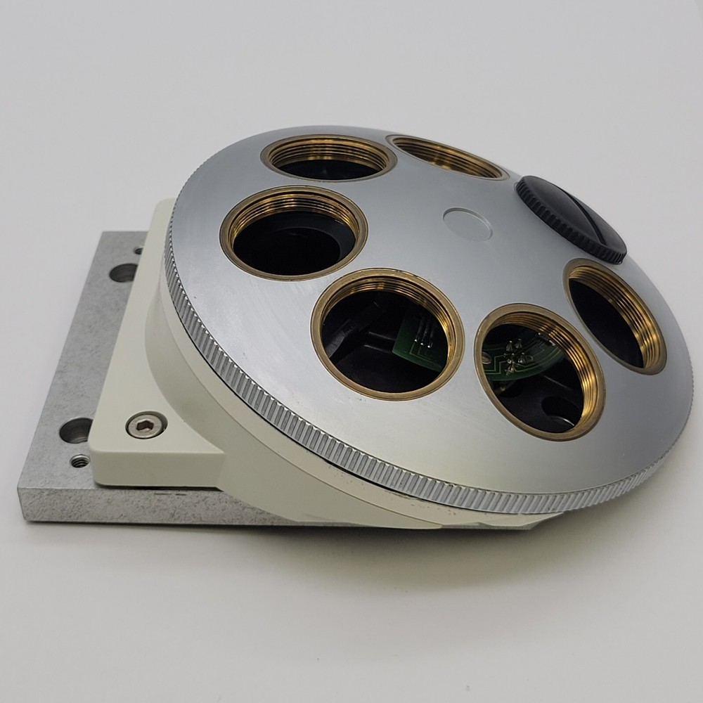 Leitz Leica Microscope DMRBE Coded Nosepiece 7 Position Turret