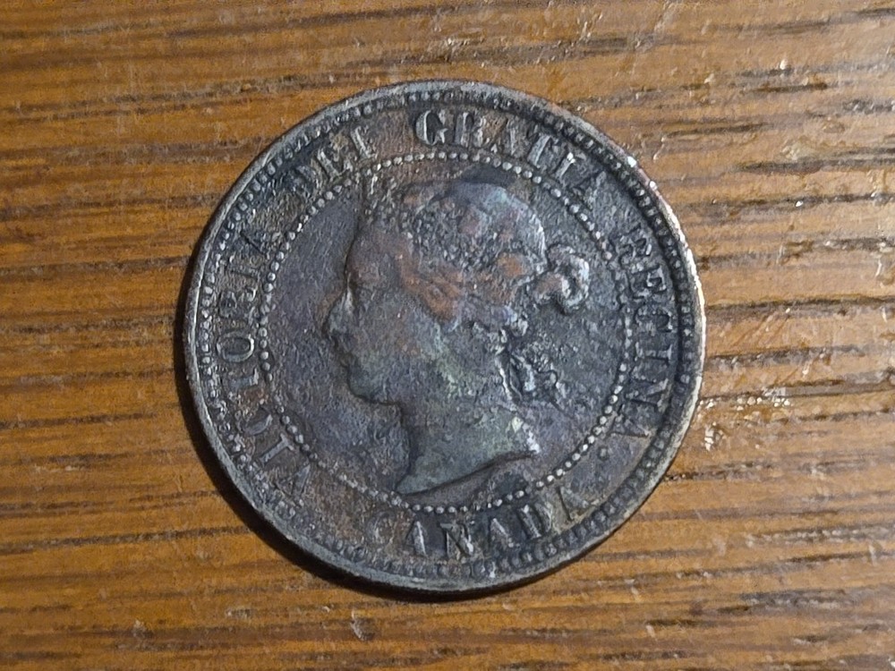1882 Canada One Cent 1C Penny Coin