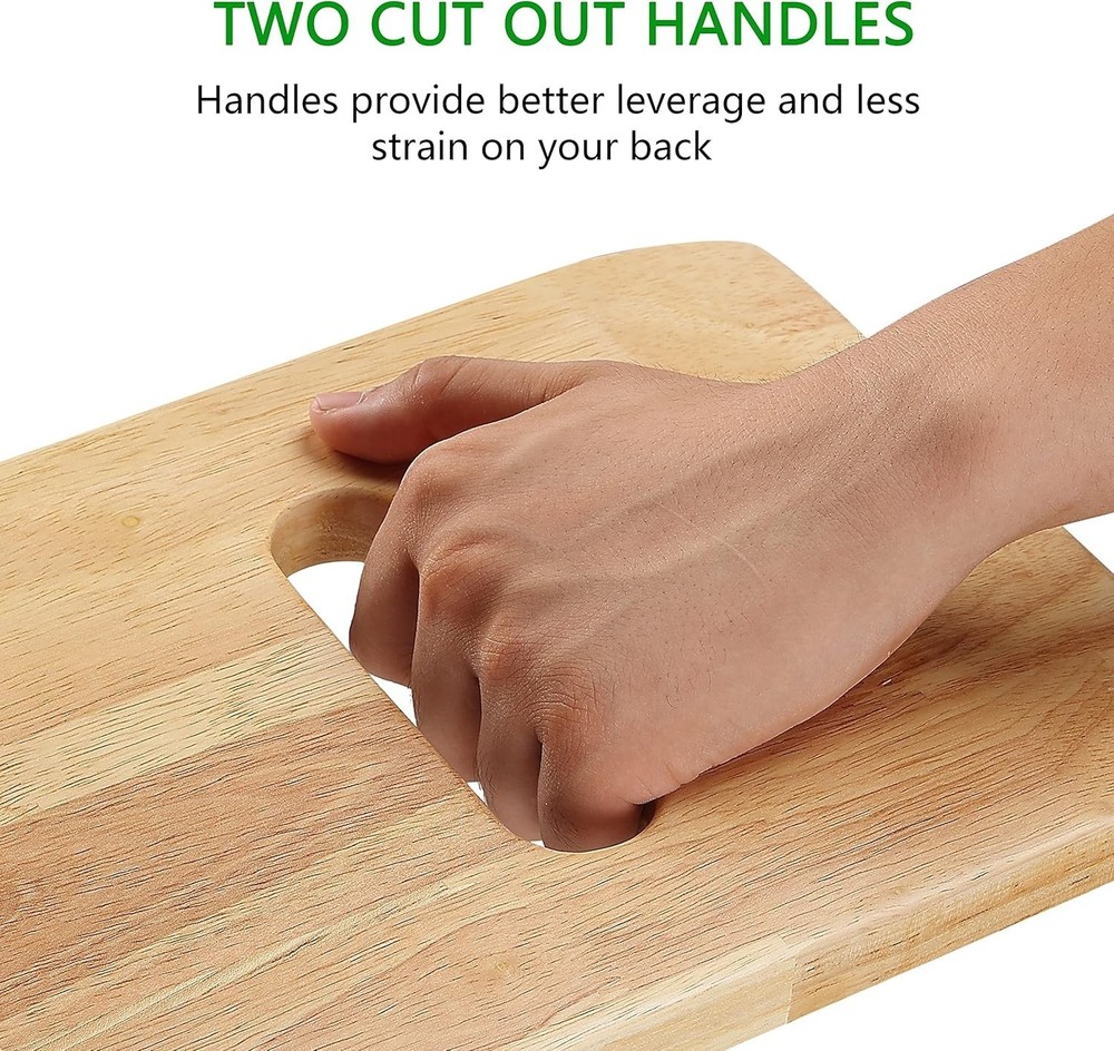 30" Wooden Transfer Board with Handles for Disabled Elderly Patient Mobility