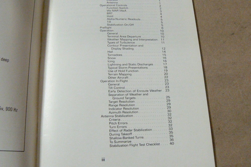Bendix RDR-1100 Weathervision System Pilot's Manual