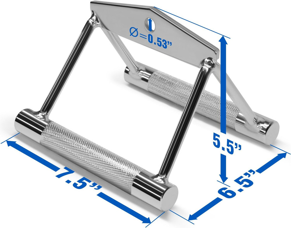 Cable Machine Attachment, Double D Handle & Tricep Rope Cable Attachment, Weight