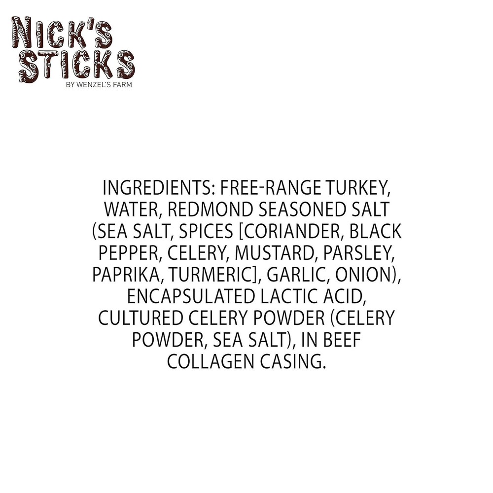 Nick's Sticks Free Range Turkey Snacks, 1.7 Ounces